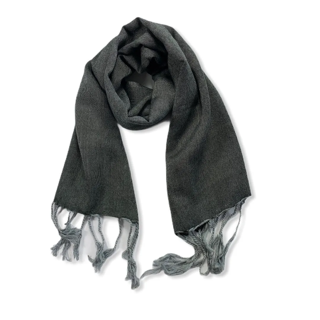 Small Solid Handwoven Scarf - Variegated