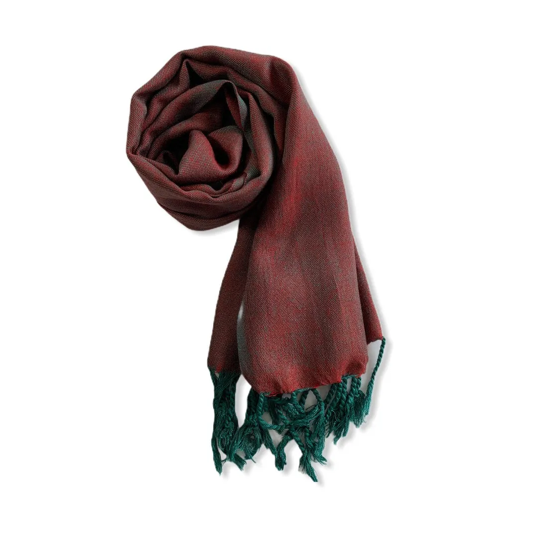 Small Solid Handwoven Scarf - Variegated