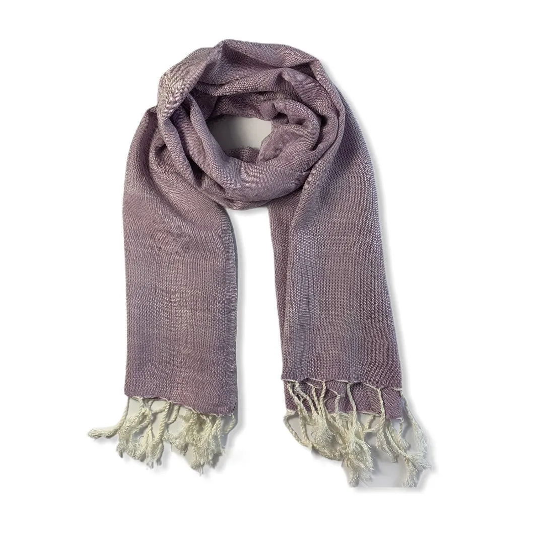 Small Solid Handwoven Scarf - Variegated