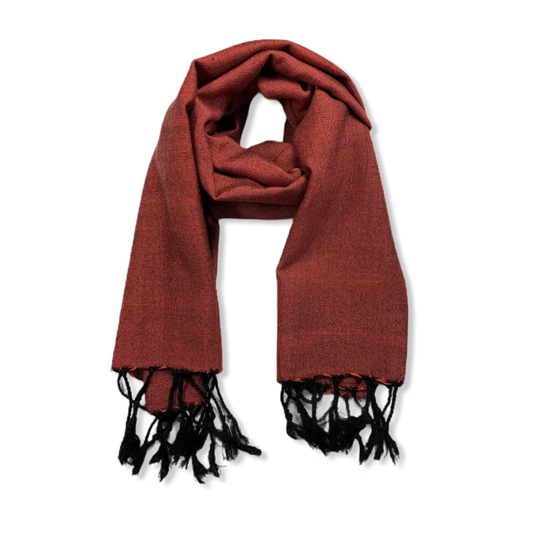 Small Solid Handwoven Scarf - Variegated