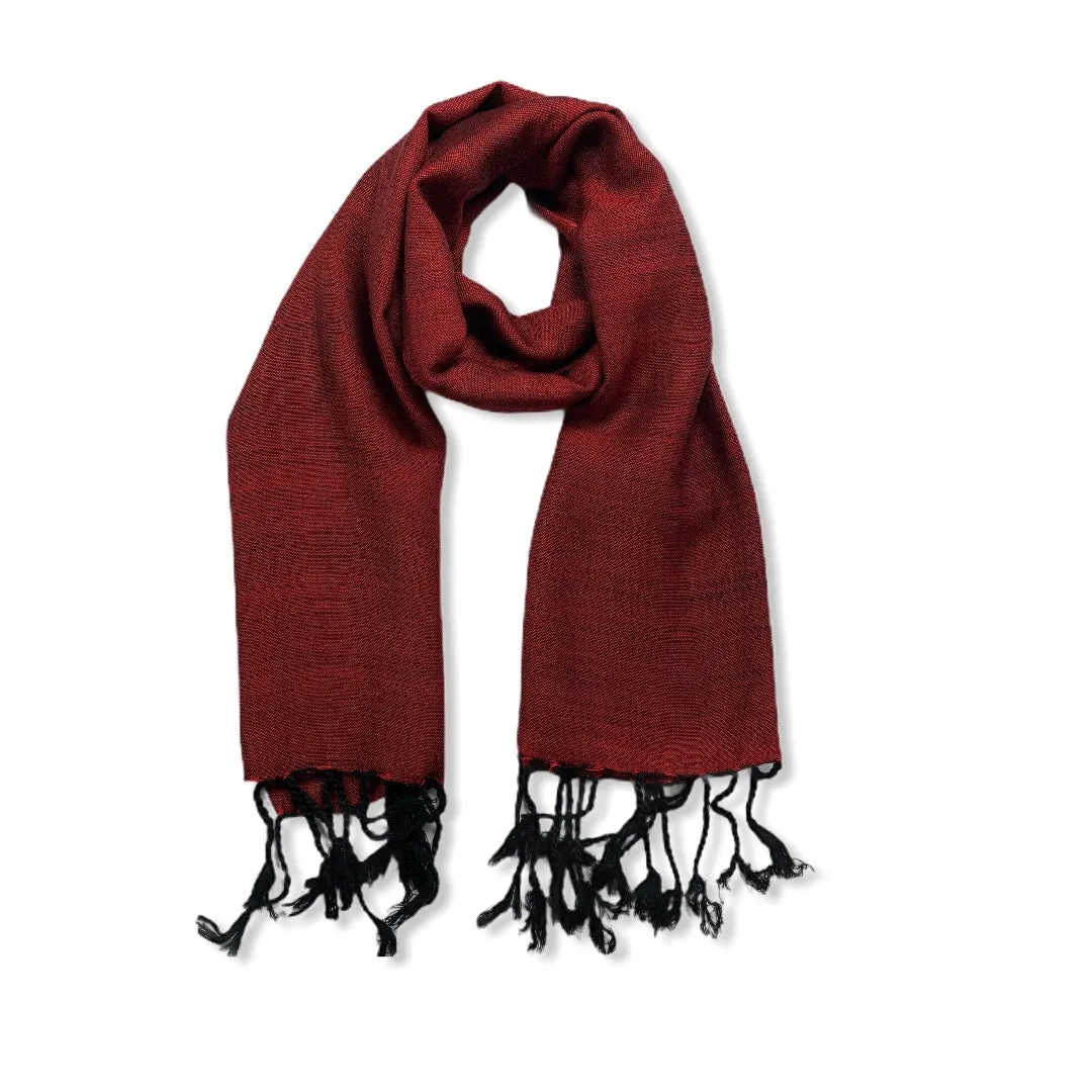 Small Solid Handwoven Scarf - Variegated