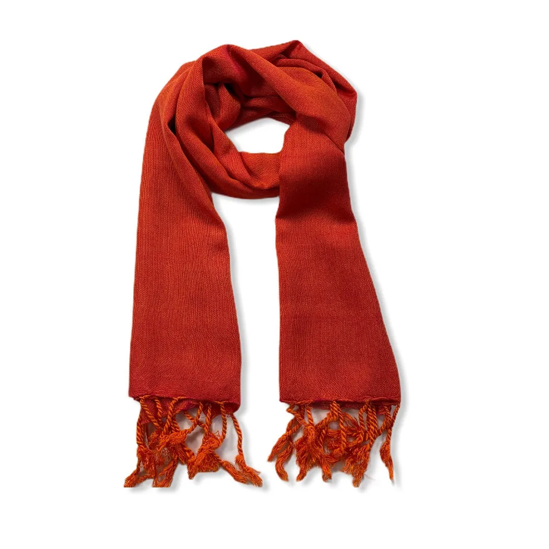 Small Solid Handwoven Scarf - Variegated