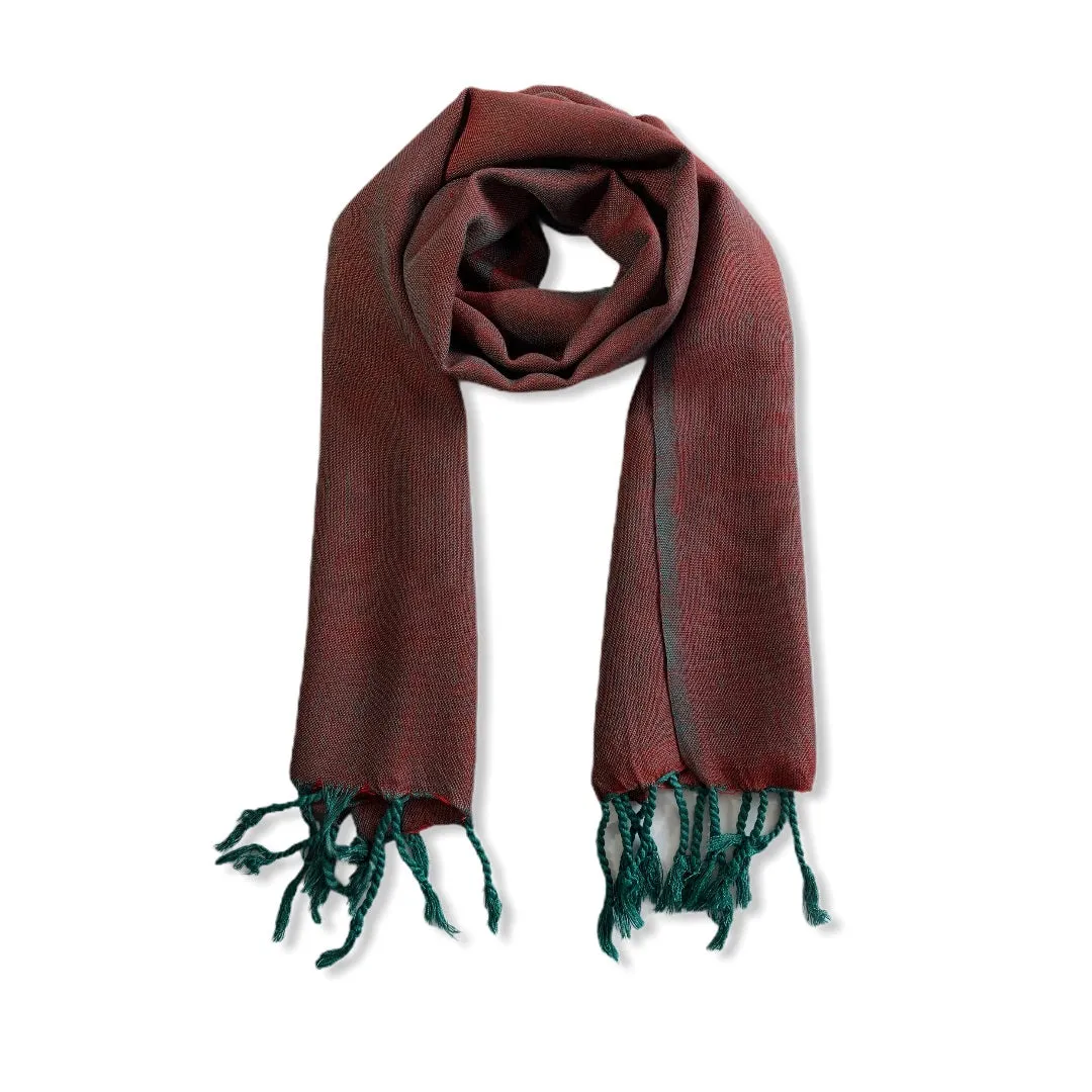 Small Solid Handwoven Scarf - Variegated