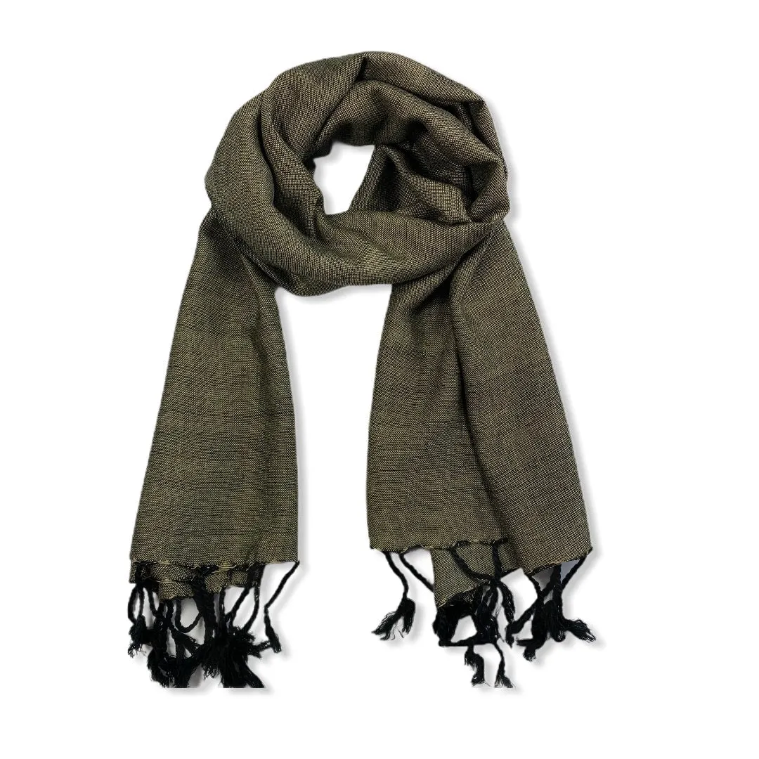 Small Solid Handwoven Scarf - Variegated