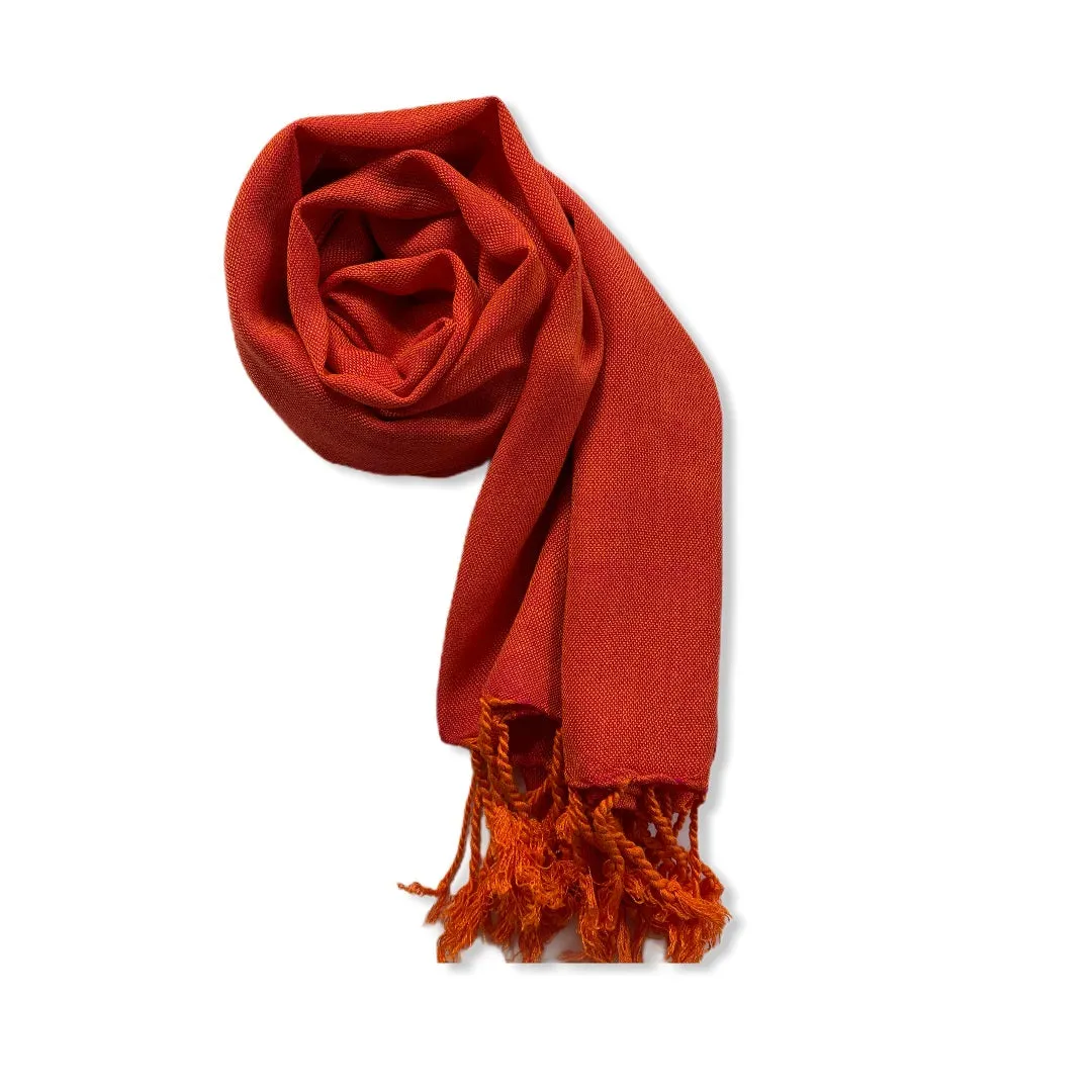 Small Solid Handwoven Scarf - Variegated
