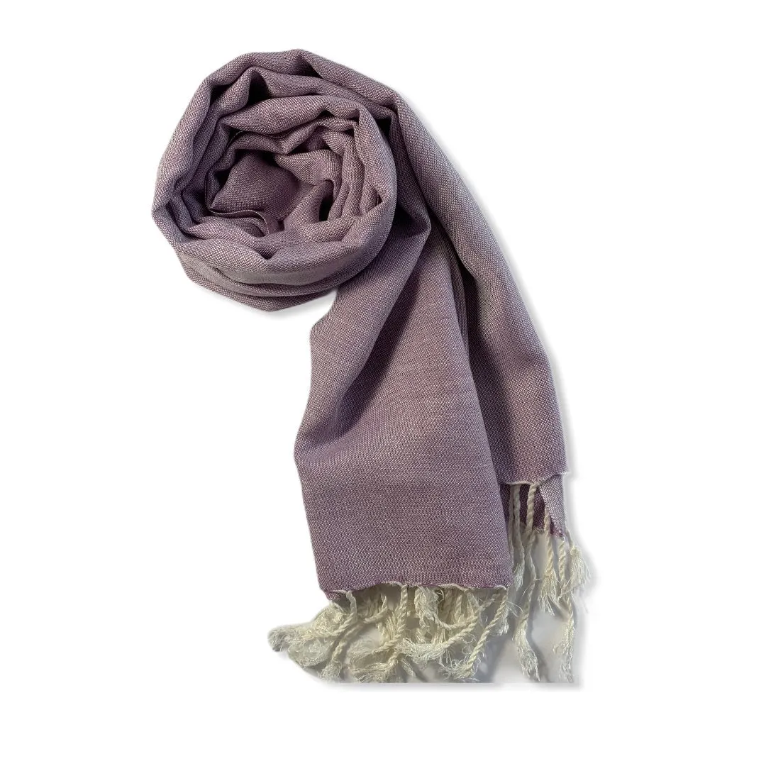 Small Solid Handwoven Scarf - Variegated