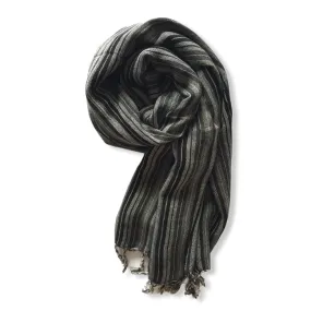 Small Striped Handwoven Scarf - Neutrals