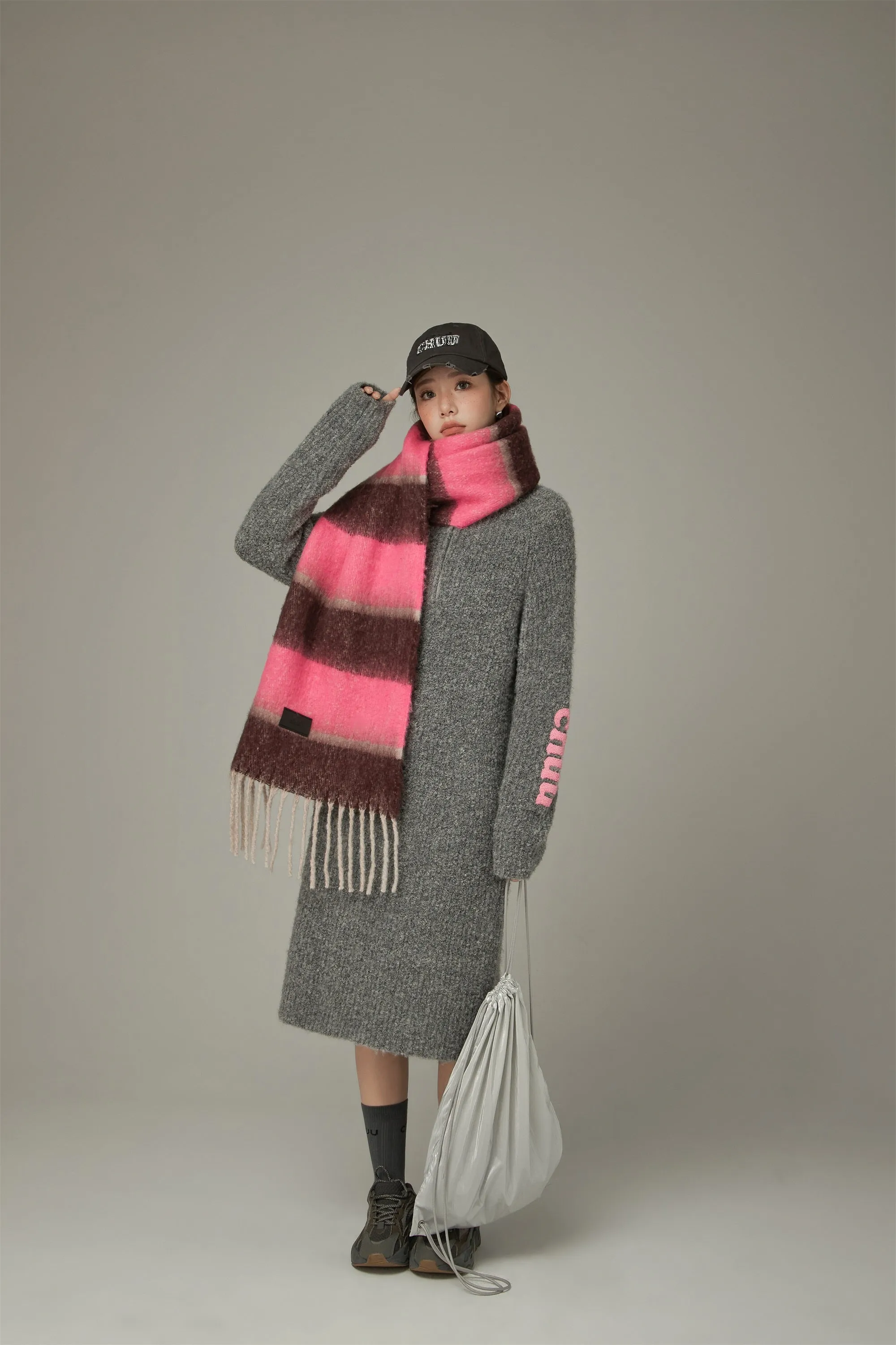 Striped Fringe Muffler