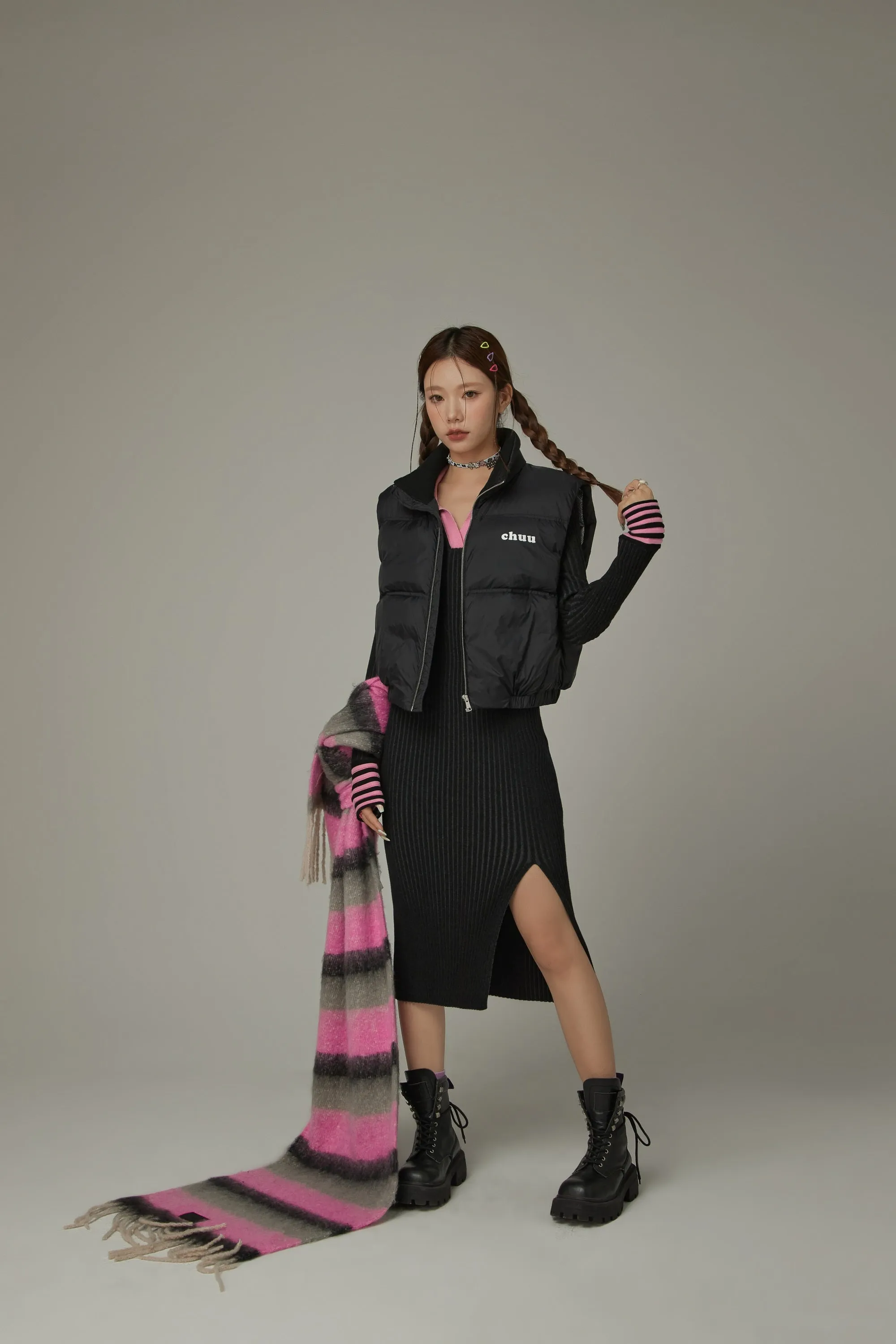 Striped Fringe Muffler