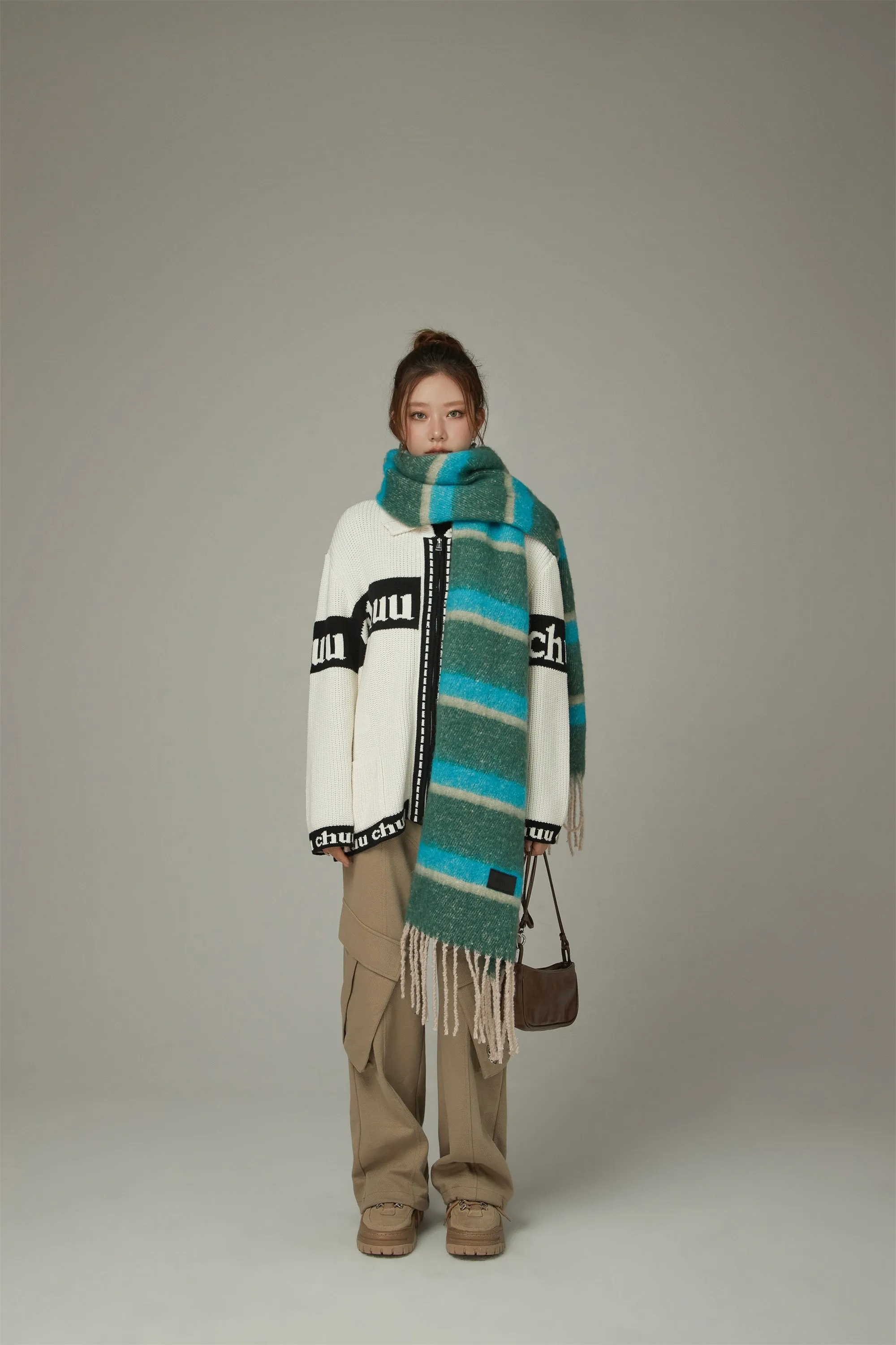 Striped Fringe Muffler