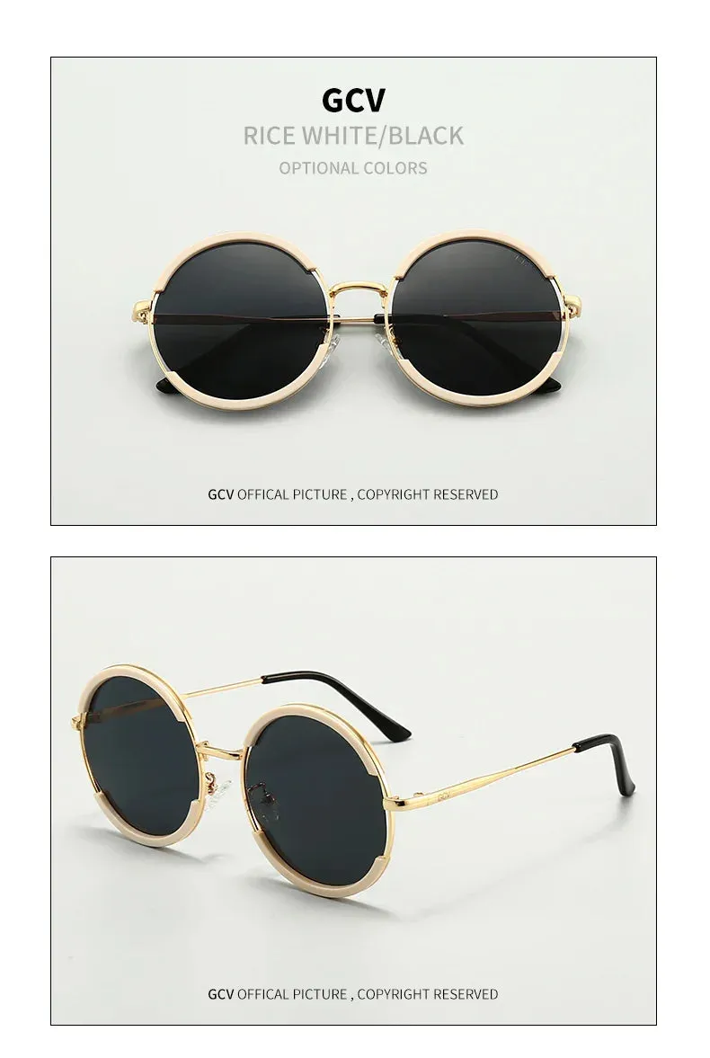 Style Web Gold aviators round frame sunglasses