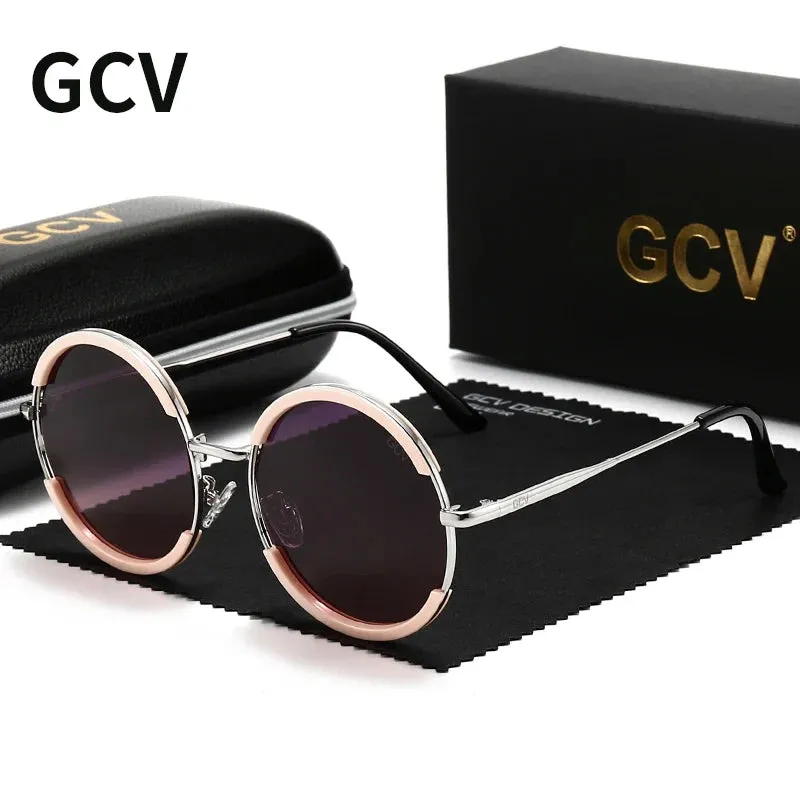 Style Web Gold aviators round frame sunglasses