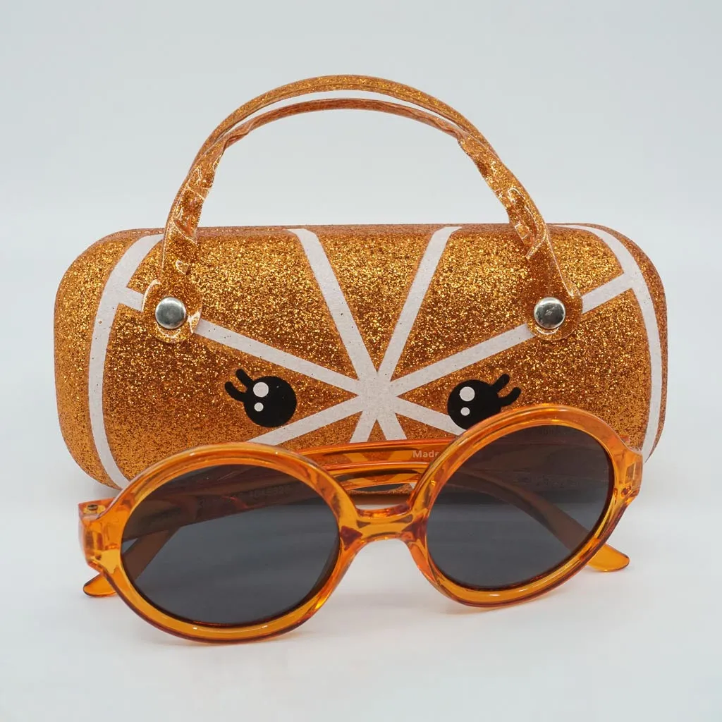 Tangerine Sunglasses and Case Set