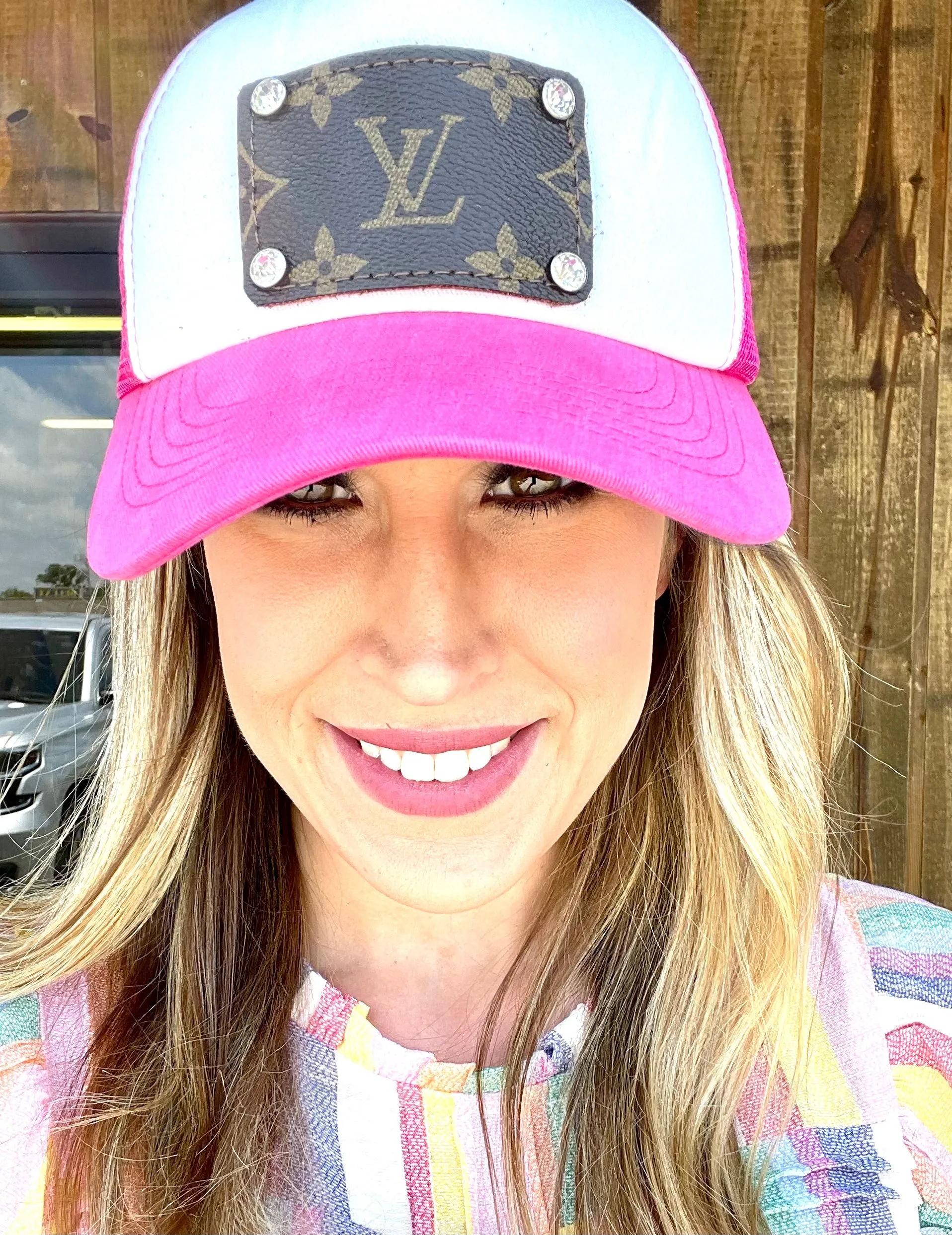 Trucker Foam Hats in Black, medium no border patch/rhinestone