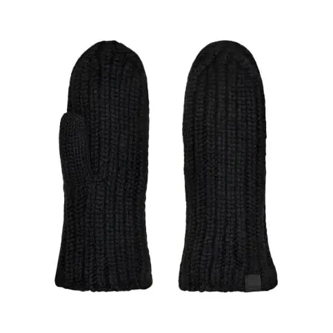 UGG Women's Chunky Rib Mitten in Black