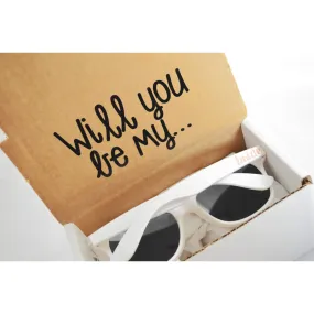 Will You Be My Bride Sunglasses Proposal Box