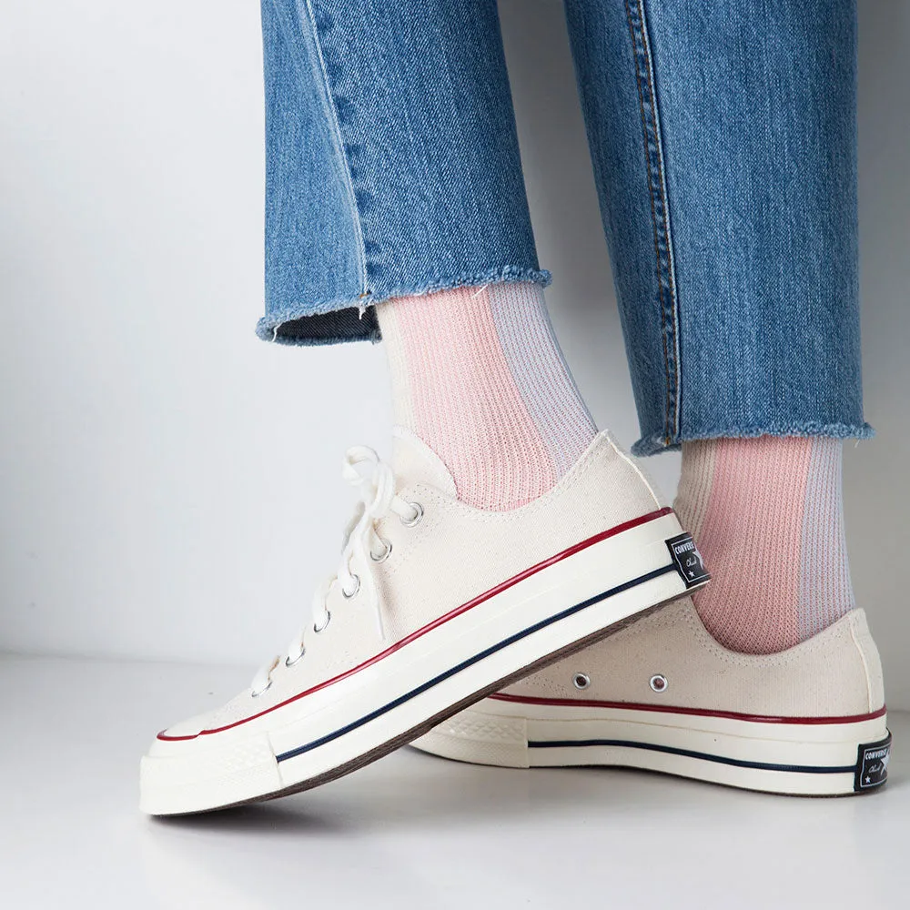 Women's BLanCHE Socks - Pastel Pink, Purple, & Cream