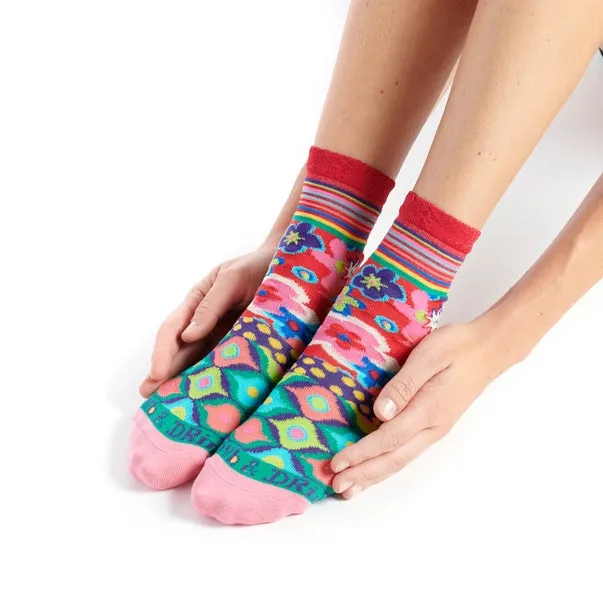 Women's Patterned Made in Italy Mercerized Cotton Socks