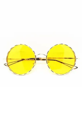 Yellow Round Sunglasses